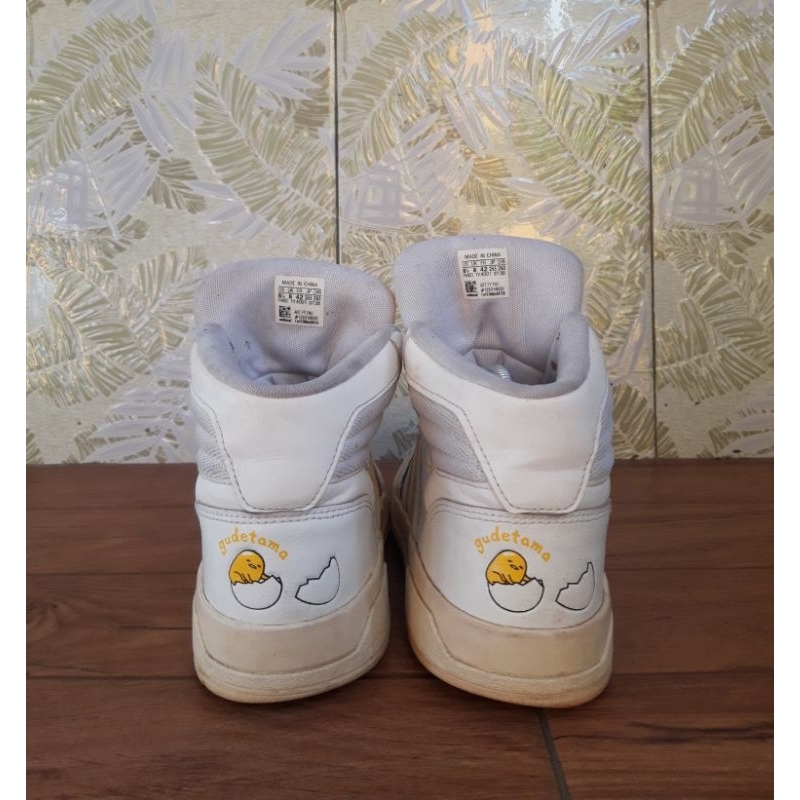 Sepatu Second Adidas Neo X Gudetama Entrap Mid ' White Yellow ' size 42