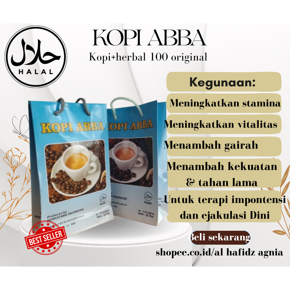 Kopi Abba (COD) Obat Kuat Kopi Jreng Obat Vitalitas Dan Stamina Pria Tahan Lama 100% Original