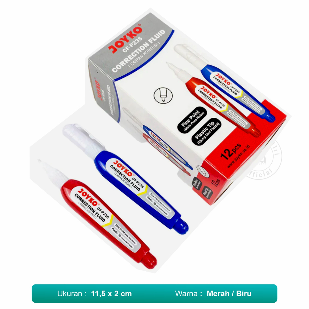 

Correction Fluid /Tipe X / Penghapus Cair Joyko CF-P235