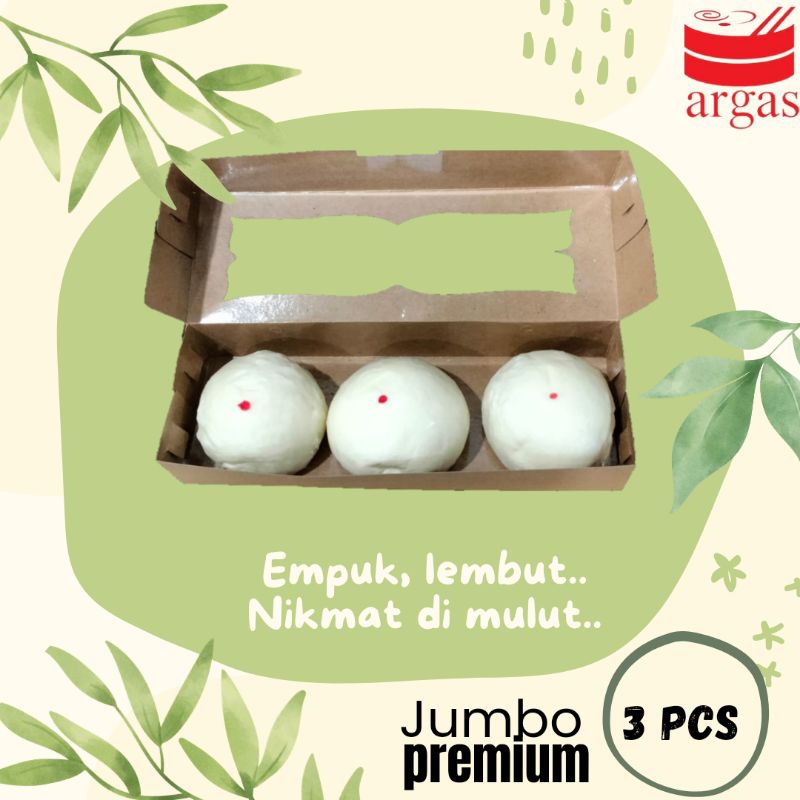 

Bakpao kacang merah jumbo premium 3 pcs