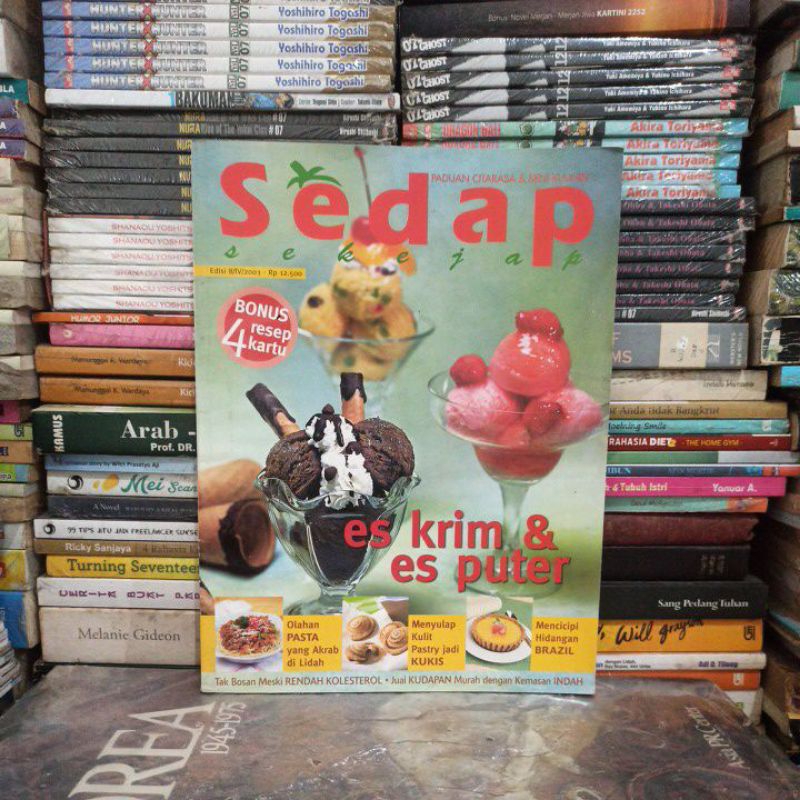 Majalah Original Sedap Sekejap BONUS 4 resep Kartu Edisi 8/IV/2003 Bekas