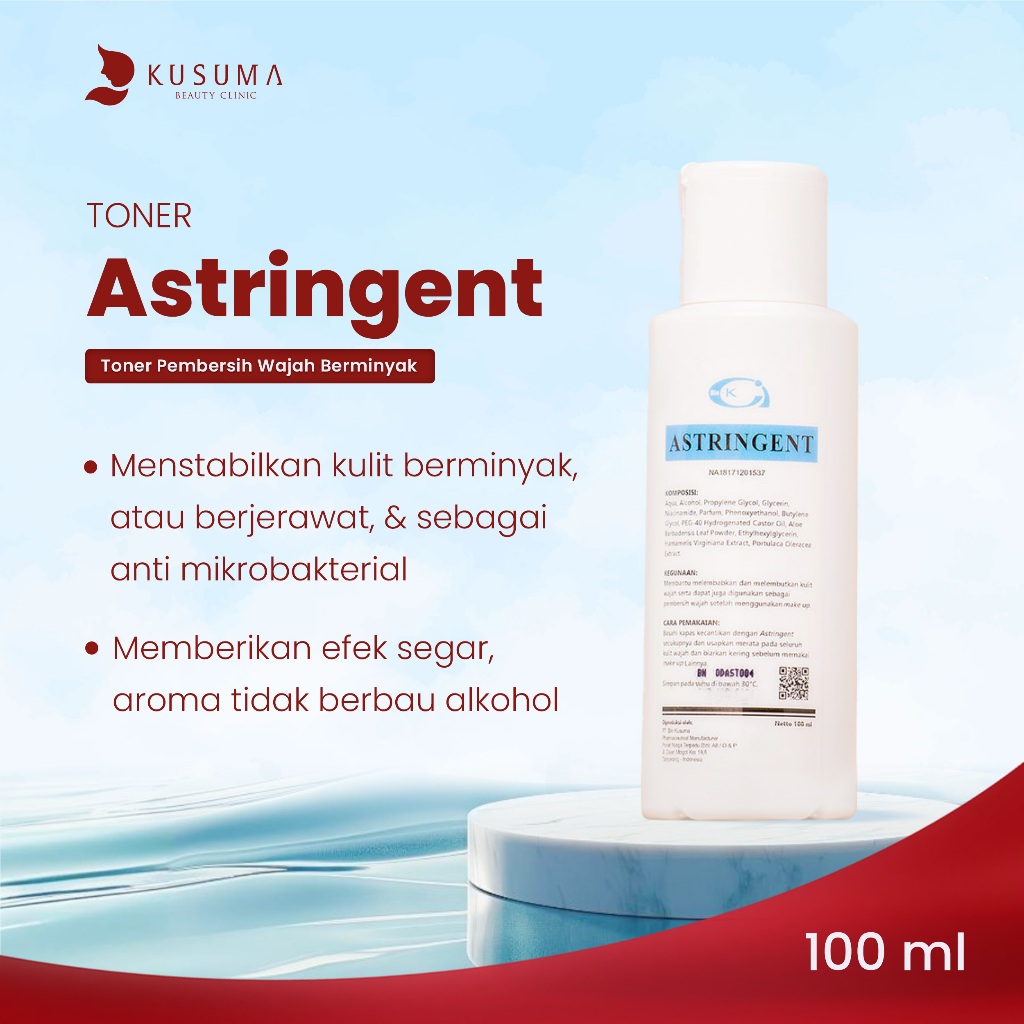 Kusuma Beauty - BIO-K Astringent 100ml - Toner Pembersih Wajah Berminyak