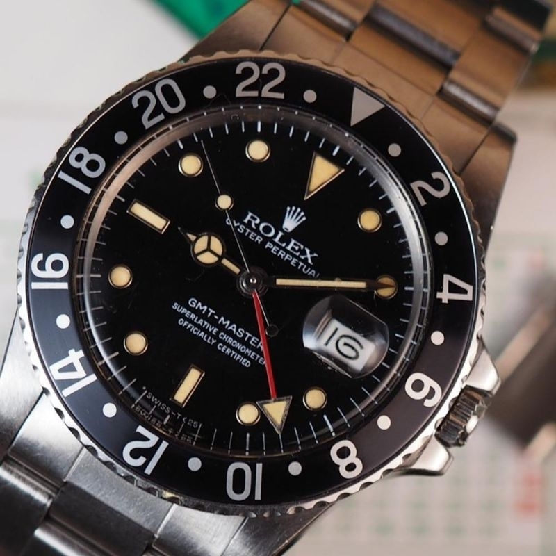PREMIUM COLLECTION..THE ORIGINAL ROLEX GMT MASTER 16750 BLACK DIAL EXCELLENT