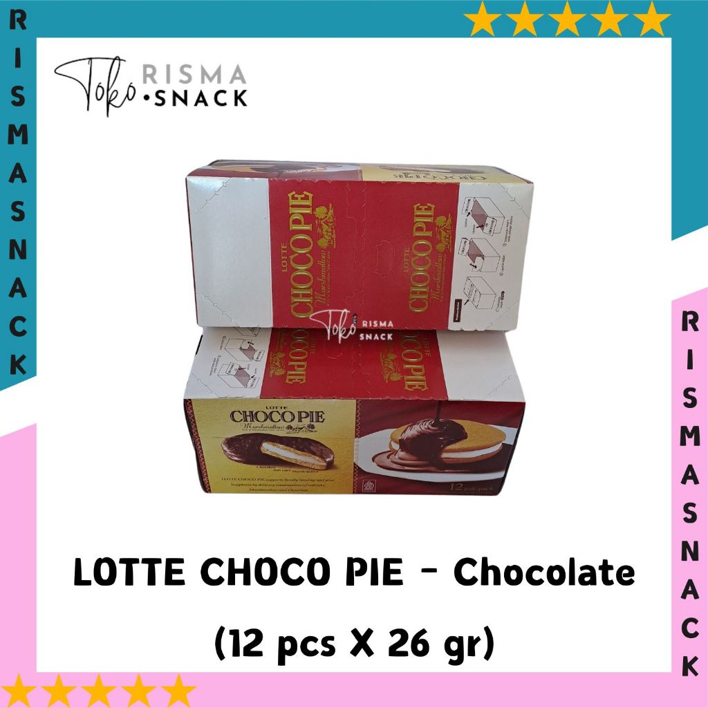 

Lotte Choco Pie Marshmallow kemasan (12pcs x 26gr)