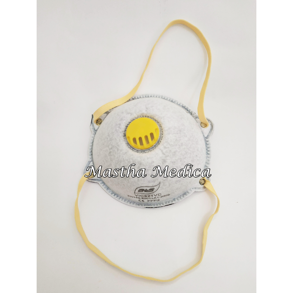 Masker FFP2 N95 Mask VIC821VC Debu Virus Corona Tipe Headloop Ats