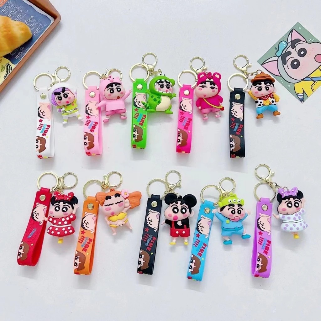 KY09 Sinchan - Premium Gantungan Kunci Kartun Sincan Lucu Gantungan Kunci Tas Sekolah Liontin Gantun