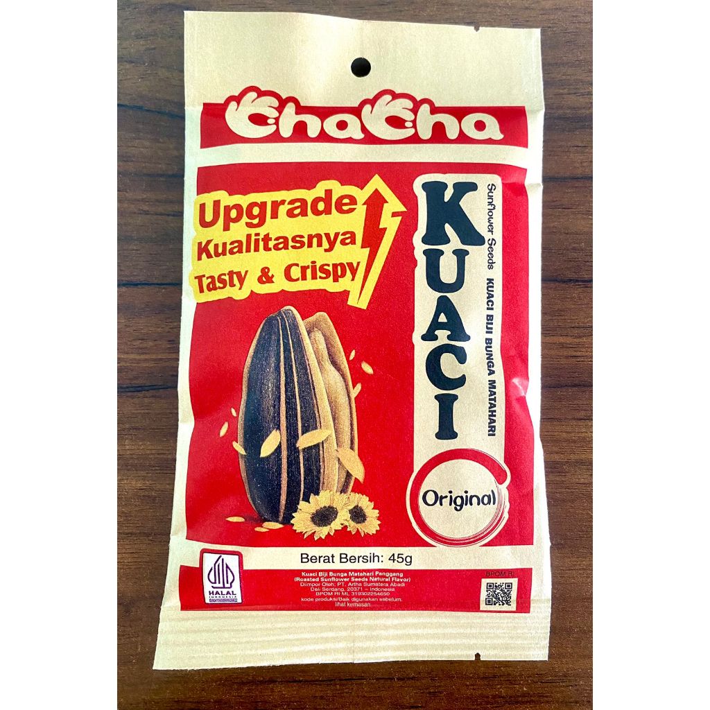 

PAKET HEMAT ChaCha Kuaci Original Tasty dan Crispy Kemasan 45g, Kuaci Biji Bunga Matahari