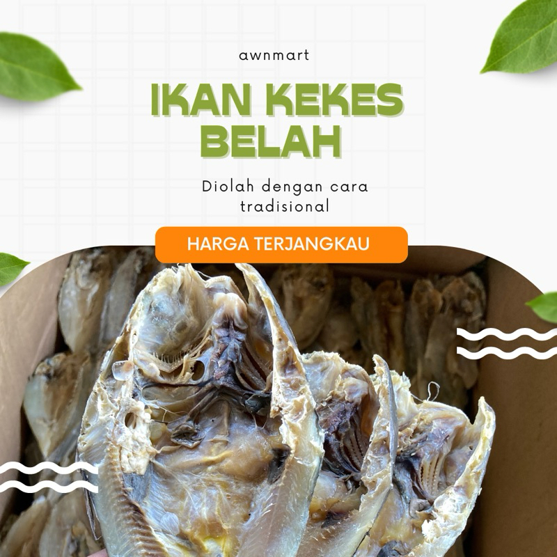 

[COD] Ikan Asin kering Ikan Samge Belah / Ikan Kekes Belah - 200 gr