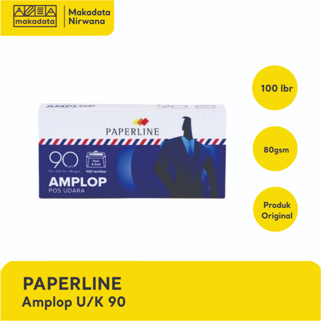 

PAPERLINE ENVELOPE/AMPLOP U/K 90 (1 PACK)