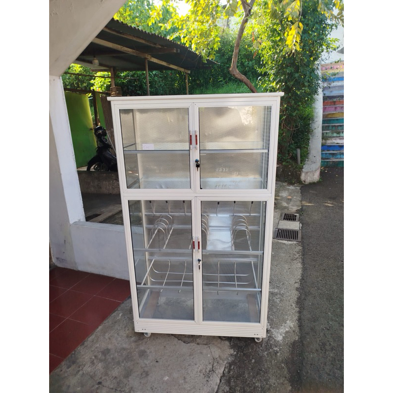 Sbmsemarang - RAK PIRING KACA BUNGKUS BIASA 90/ RAk PIRING KACA (HANYA SEMARANG)