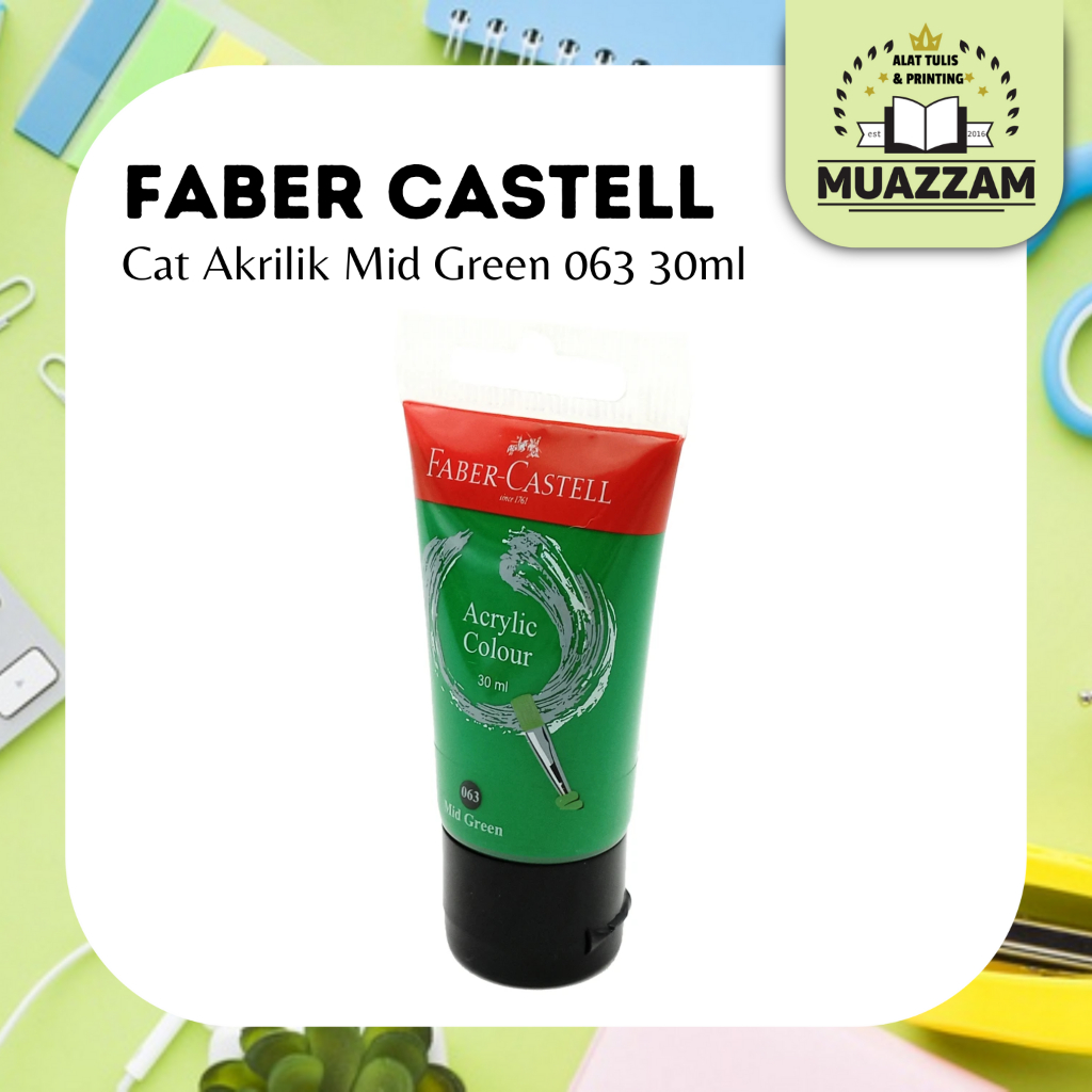 

Faber Castell Cat Akrilik Mid Green 063 30ml