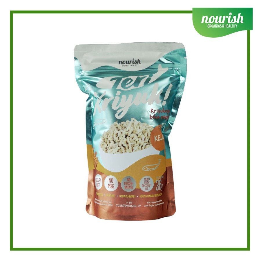 

Nourish Teri Kriyuk! Gluten-Free Tanpa MSG - Keju 36 gr