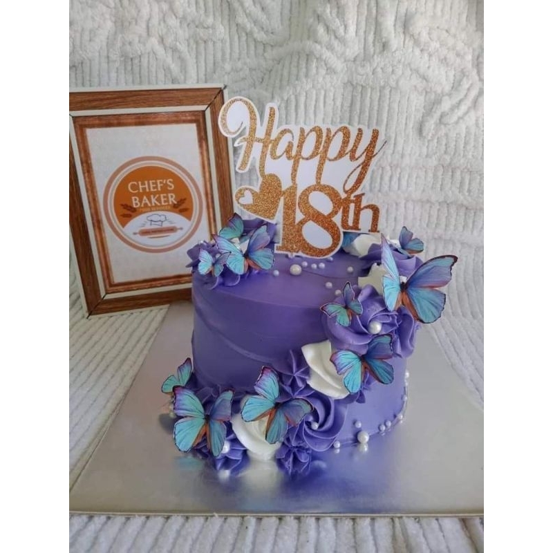 

TOPPER Kupu kecil/Hiasan kupu untuk buket/mahar/hantaran/kue tart dll