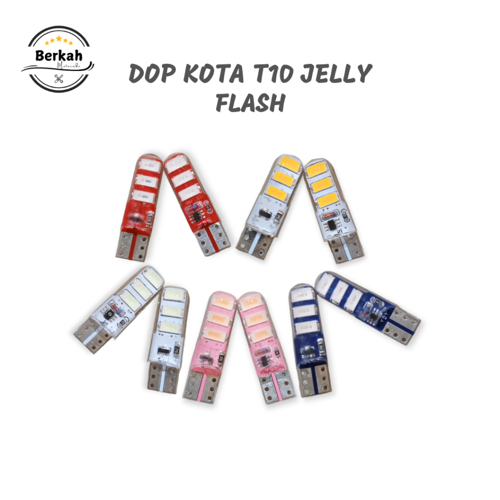 Dop kota T10 jelly flash/lampu dop t10 kedip/LED jelly motor/lampu reteng sen sein