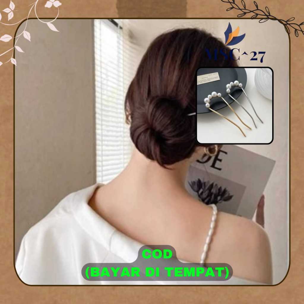 Tusuk Konde Konde Tusuk Logam Mutiara Cantik Mahkota Rambut Cantik