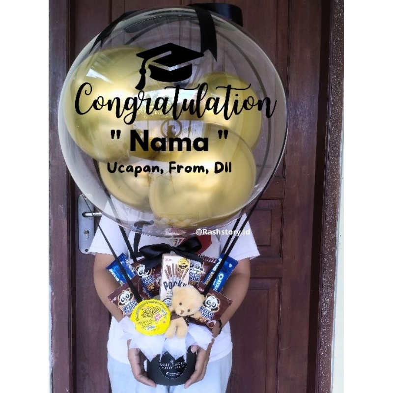 BISA KIRIM HARI INIBuket balon Snack Premium SNO1/kado wisuda/gift