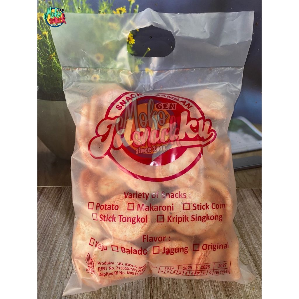 

Amplang Koin Pedas pack 250gr