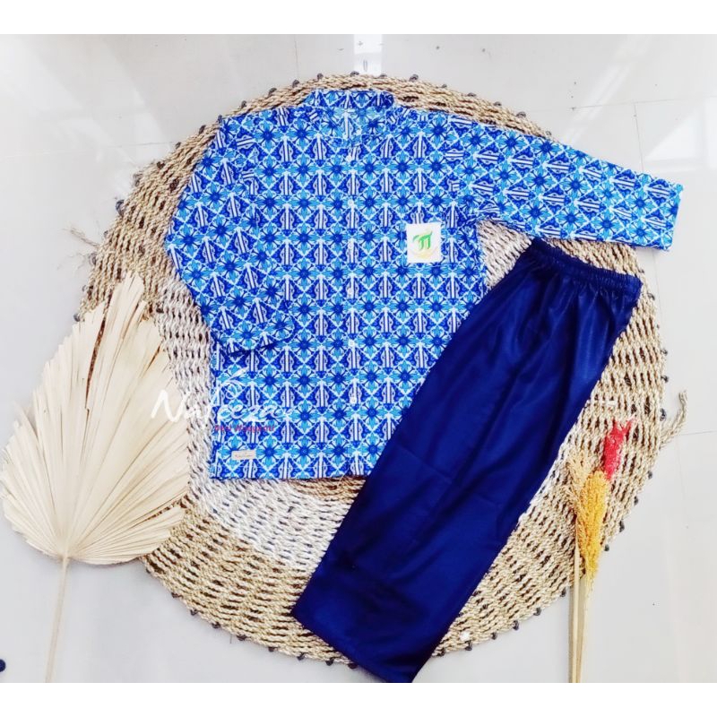 Seragam Sekolah Batik Custom Motif Kotak Kotak Jahit Baju TK PAUD SD SMP SMA Katun Batik Identitas K