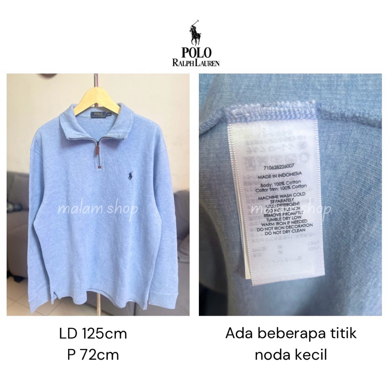 Polo Ralph Lauren Half Zip Sweater - Blue