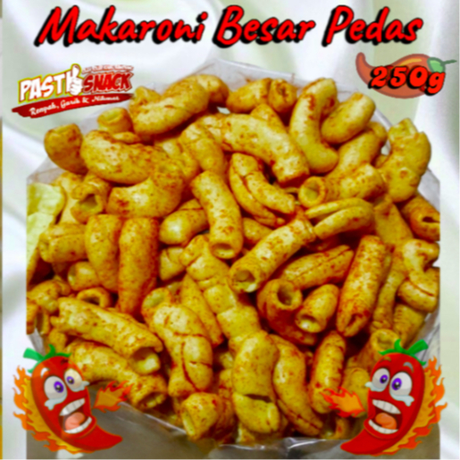 

MAKARONI BESAR PEDAS 250GR CEMILAN SNACK MURAH PASTI SNACK!
