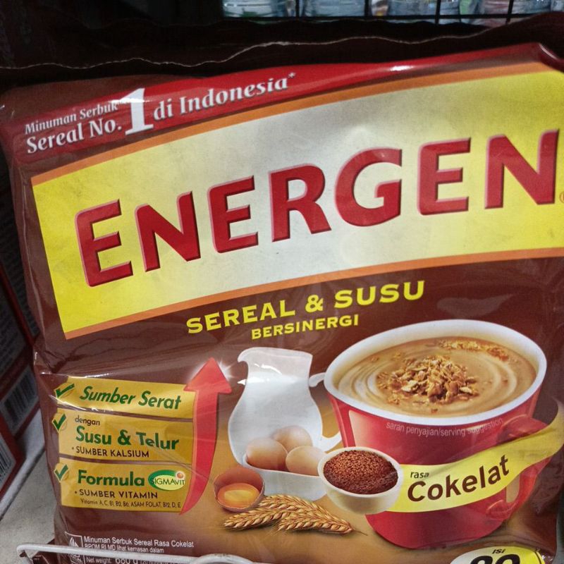 

energen sereal susu isi 20 sachet