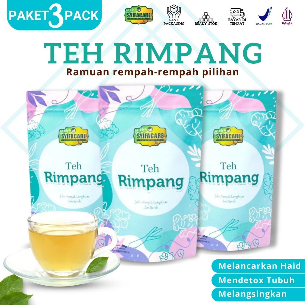 

Paket 2 Bungkus Teh Rimpang Syifacare Ala JSR | Membantu Detox Tubuh Pelangsing Ampuh BPOM Original