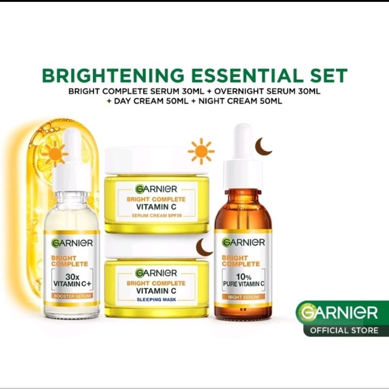 Paket 4 In 1 Garnier Bright Complate