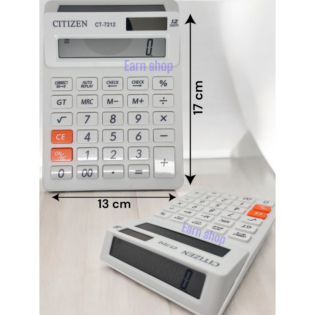 

Kalkulator CITIZEN CT-7212 - Calculator 2 Display Layar / Check Ulang CT7212 12Digit