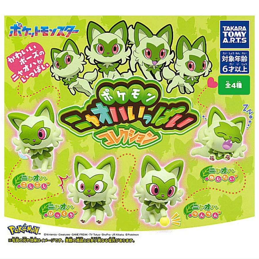 TAKARA TOMY A.R.T.S. Gashapon Pokemon Sprigatito Ippai Collection [4PACK]