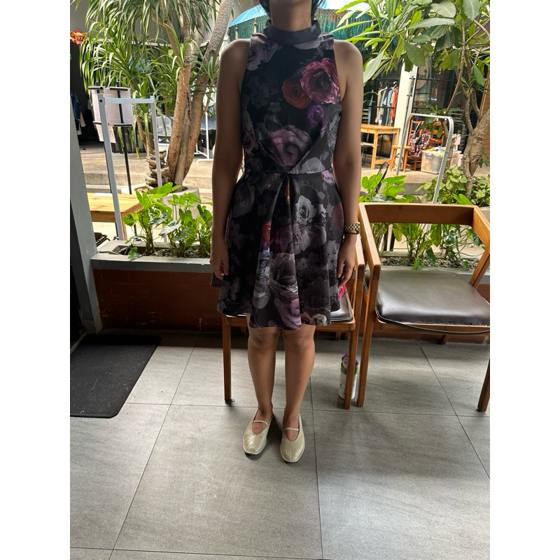 Zalora black dress cocktail dress flare dress mini dress dress pesta baju kondangan little black dre