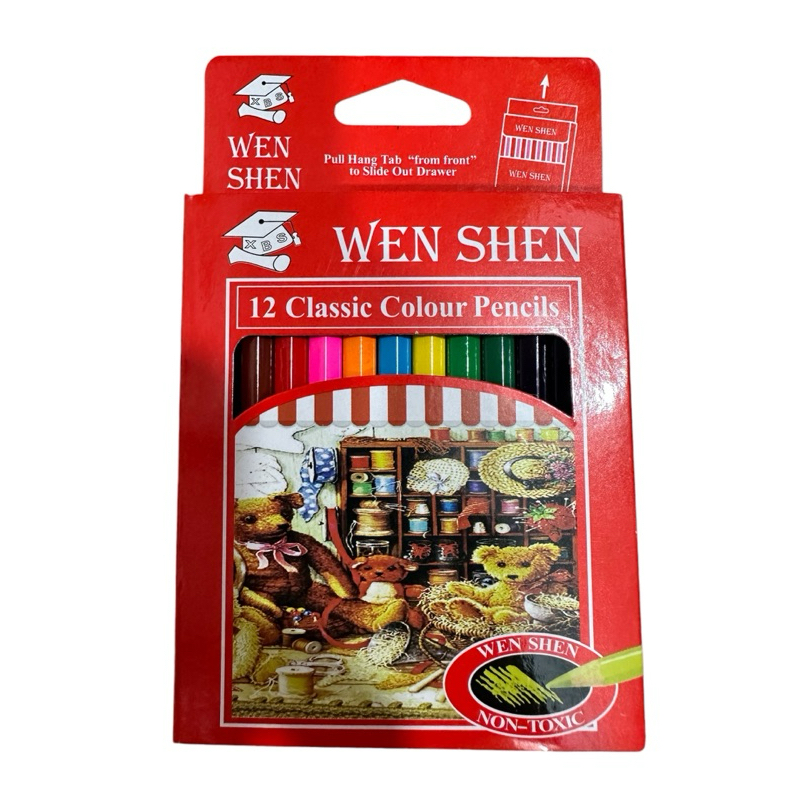 

[1 KOTAK ] KELIR KAYU WENSHEN 12 WARNA KECIL