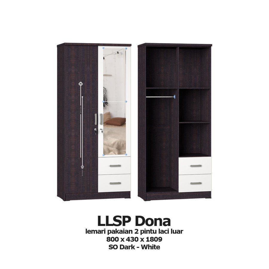 lemari baju 2 pintu lemari 2 pintu kaca minimalis lemari murah