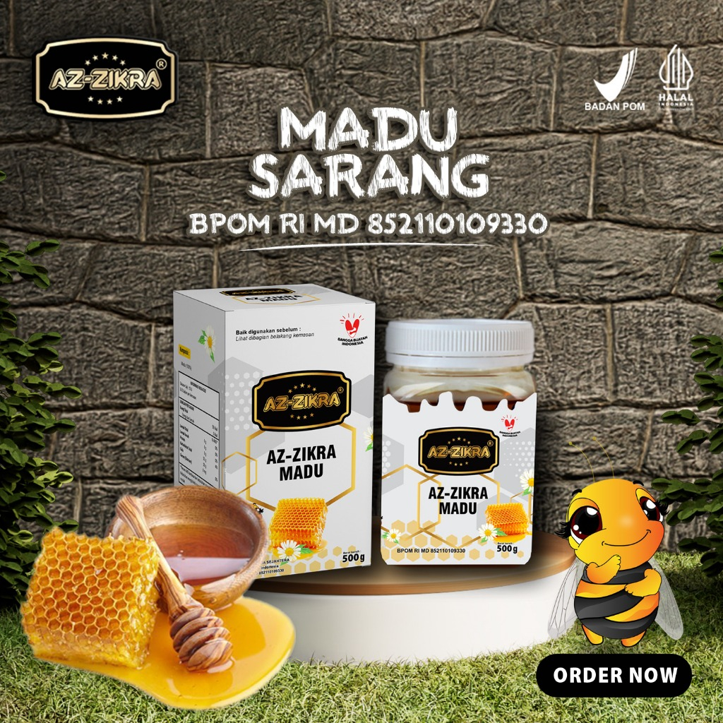 

Madu Sarang Azzikra Kemasan Premium 500gr Original