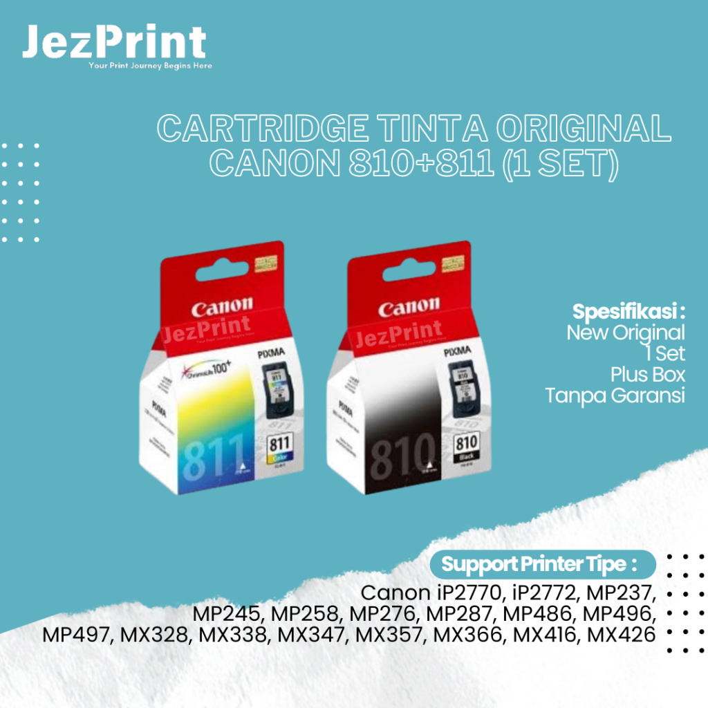 Cartridge Canon PG810 CL811 1SET Cartridge Printer Canon IP2770 IP2772 Black Color
