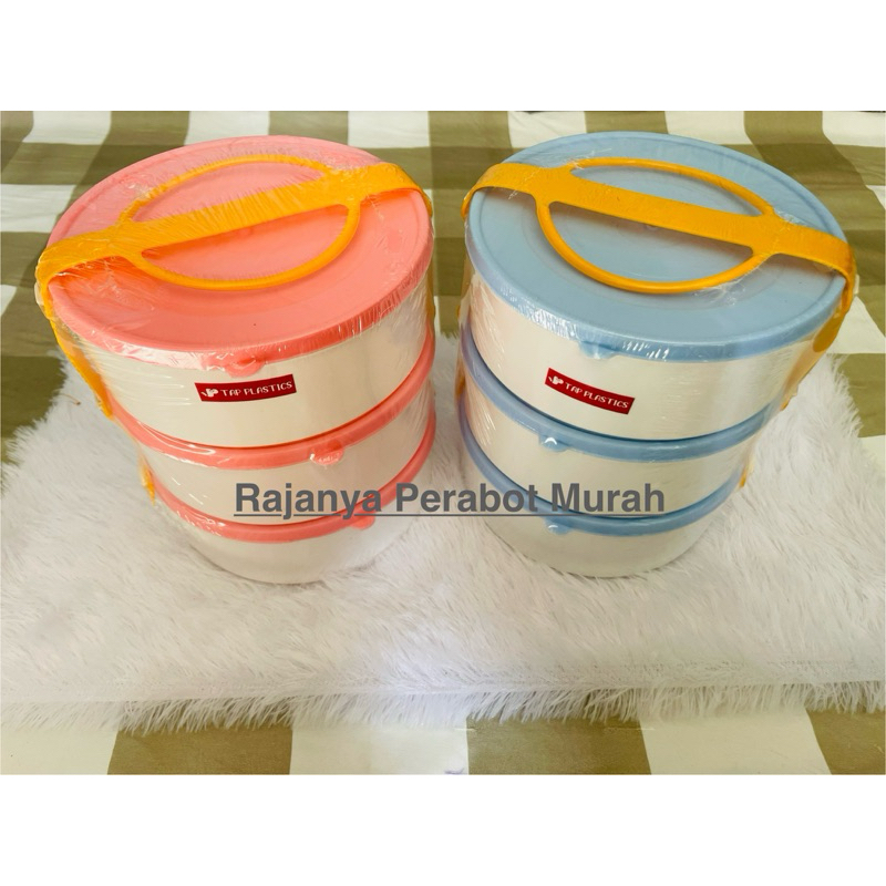Rantang Plastik / Rantang 3 Susun / Rantang Makan / Rantang Bulat
