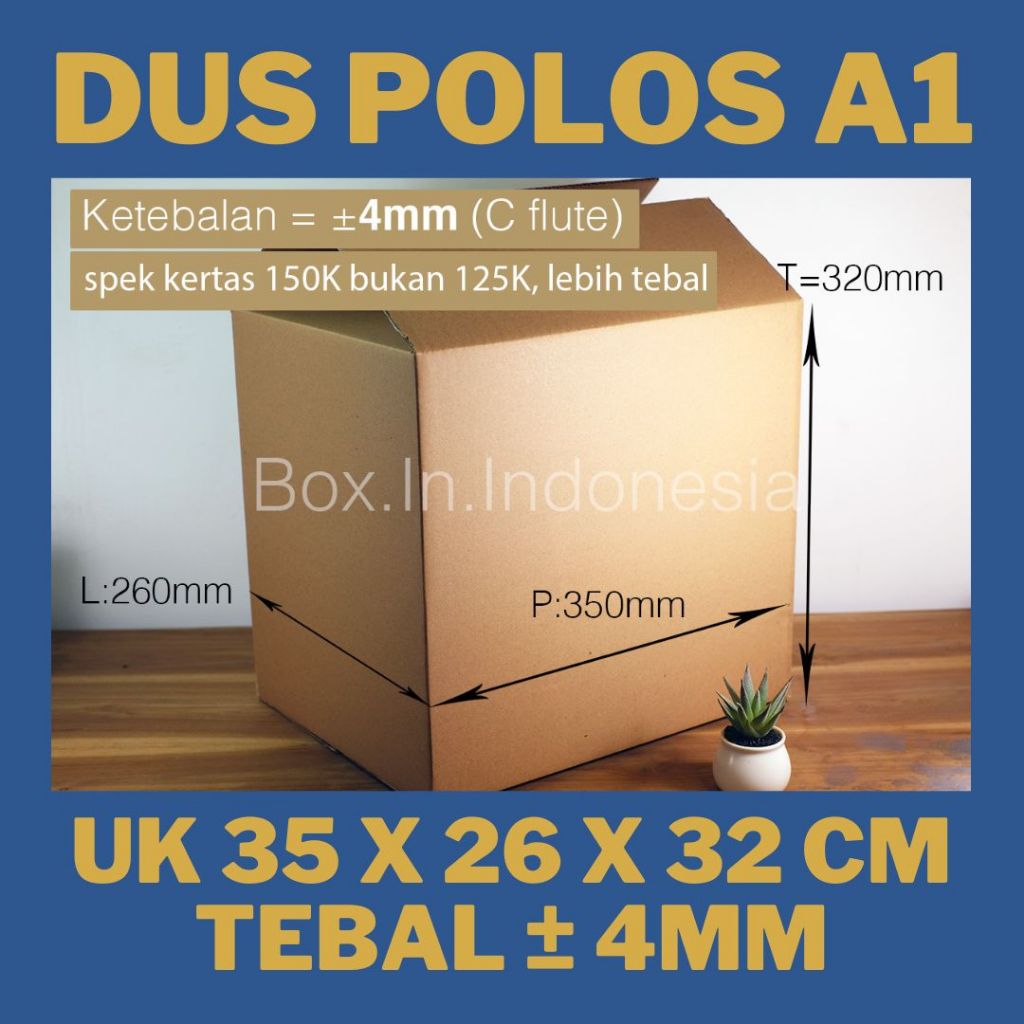 

Kardus Baru 35x26x32 cm TEBAL Box Dus Aqua 1,5 Liter Coklat Polos