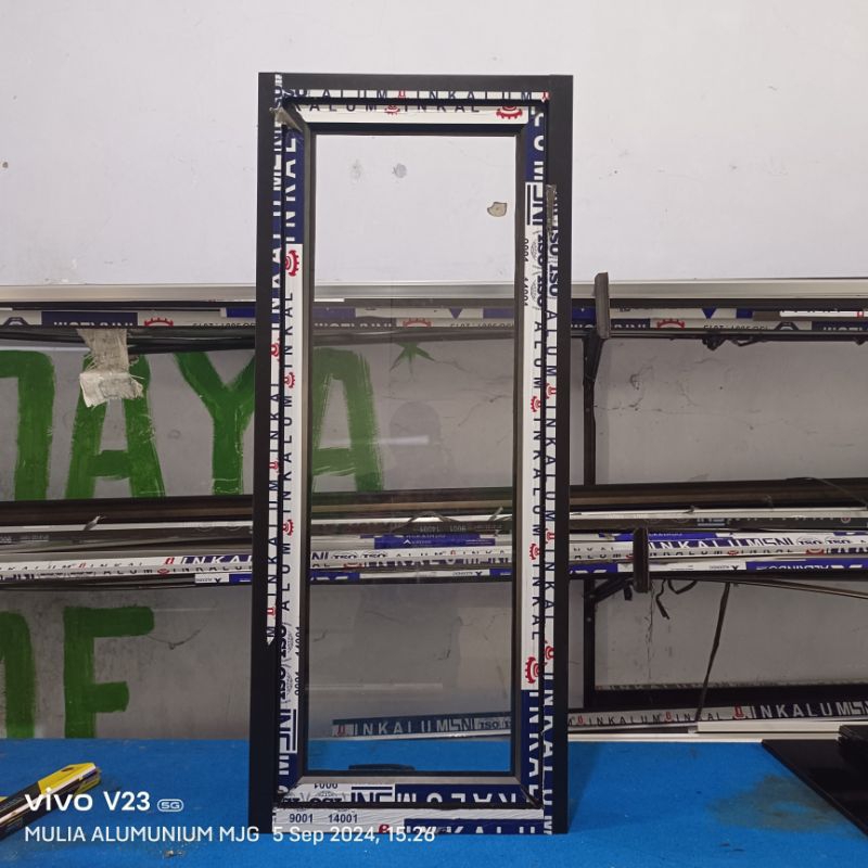 JENDELA ALUMINIUM - ukuran 150 x 50 cm TERMURAH Jendela Alumunium Aluminium Casement