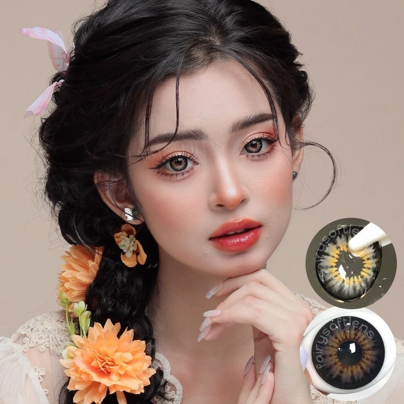 SOFTLENS BIG EYES RUBY GREY KITTY / KONTAK LENSA