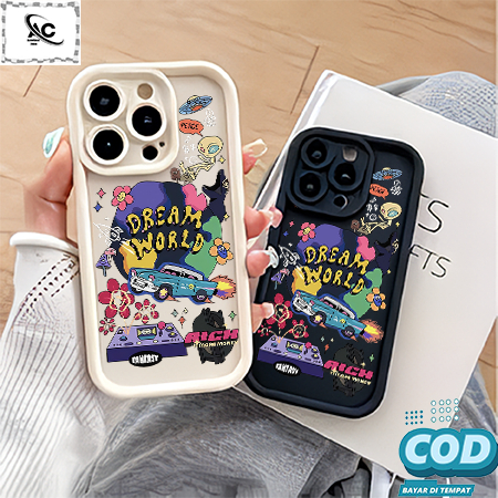 SC3 Casing Rubber Pro Camera Back Cover Dream World For INFINIX Gt 20 Pro Note 40 Pro 40 5g 30 Pro N