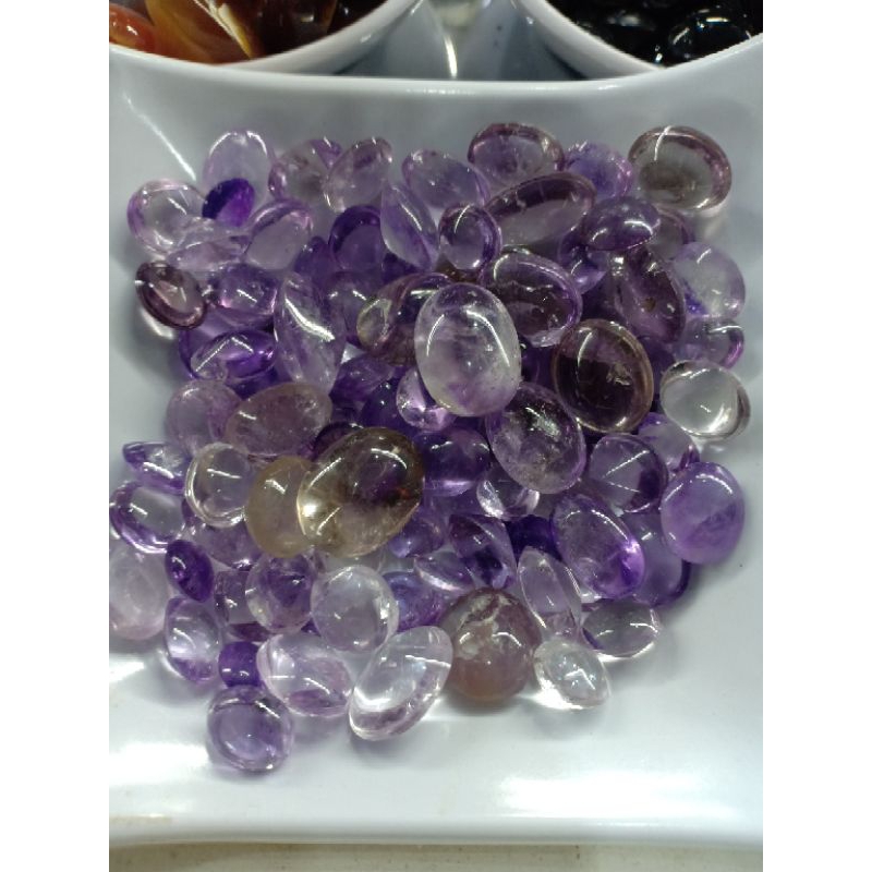 batu kecubung ungu muda asli kaliamntan hrga murah