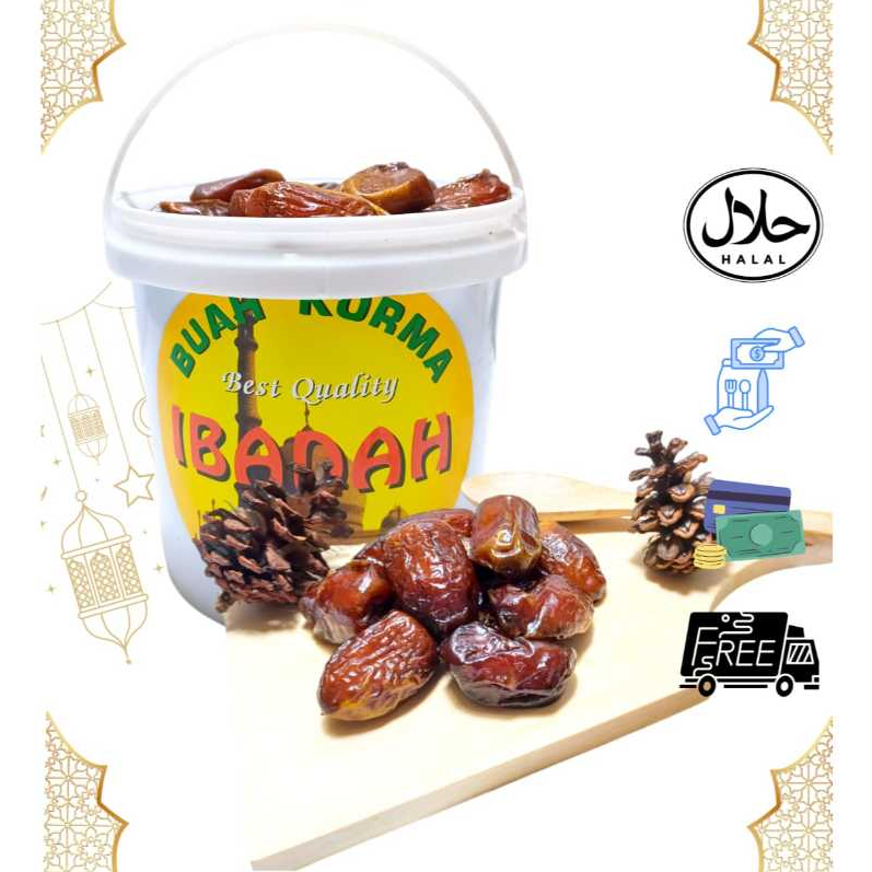 

KURMA MADINAH EMBER M 500 GRAM / KURMA KEMASAN EMBER BISA COD / OLEH OLEH HAJI