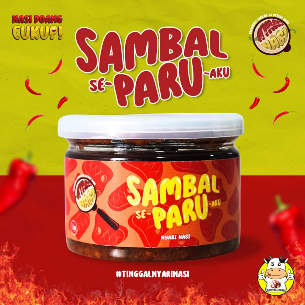 

SAMBAL PARU 120GRAM ''NYARI NASI'' SAMBAL INSTANT SIAP MAKAN - DISASS JOGJA