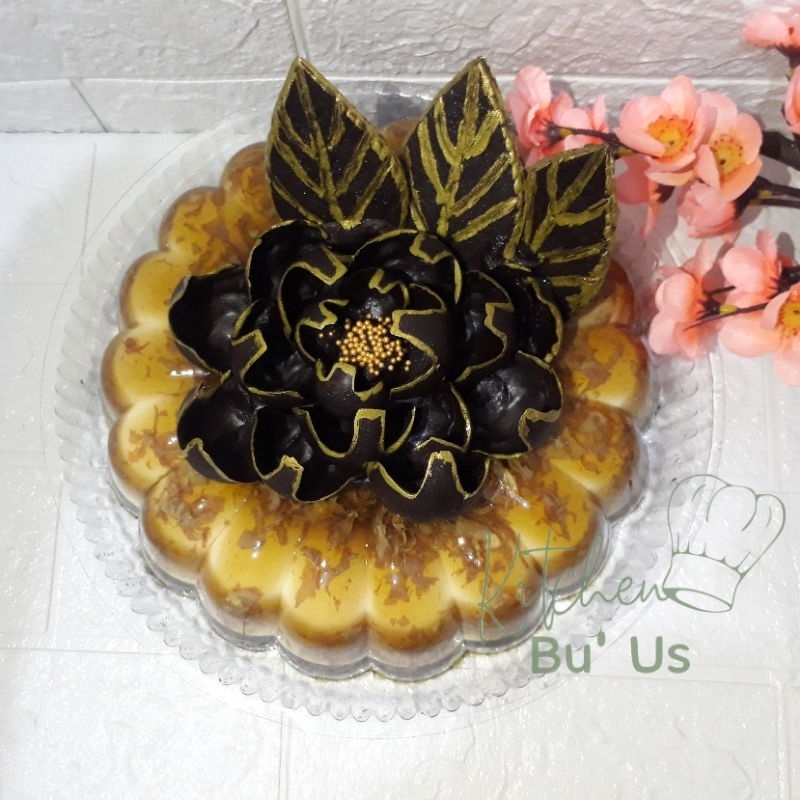 

(Khusus Instan) Puding moka vanilla 24cm hias bunga coklat puding ultah puding tart puding ulang tahun puding 3D puding karakter puding wedding puding anniversary puding engagement hampers puding