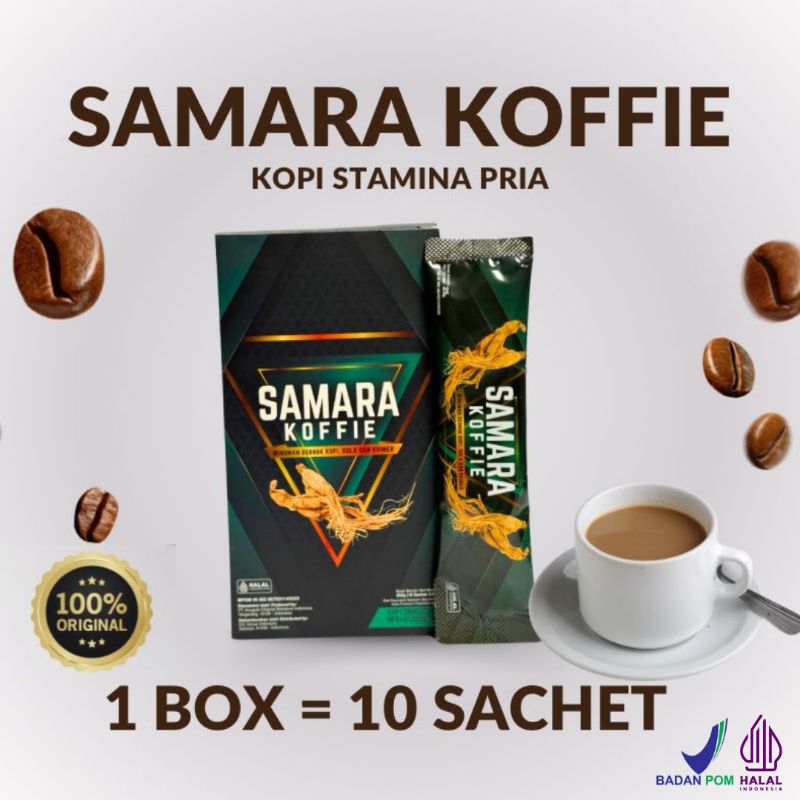 

SAMARA KOFFIE Herbal penambah stamina paket isi 1 Box (isi 10 saset)