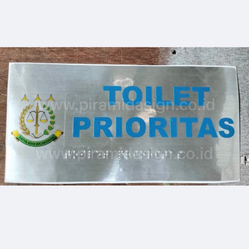 

Stiker braile toilet prioritas difabel tuna netra rentan