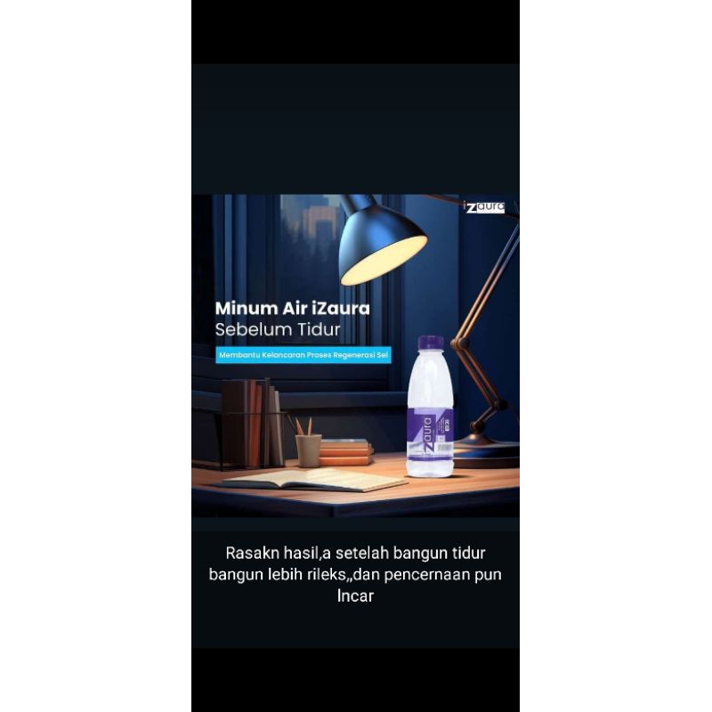 

AirIZAURA dengan isi 6 botol / setengahkardus
