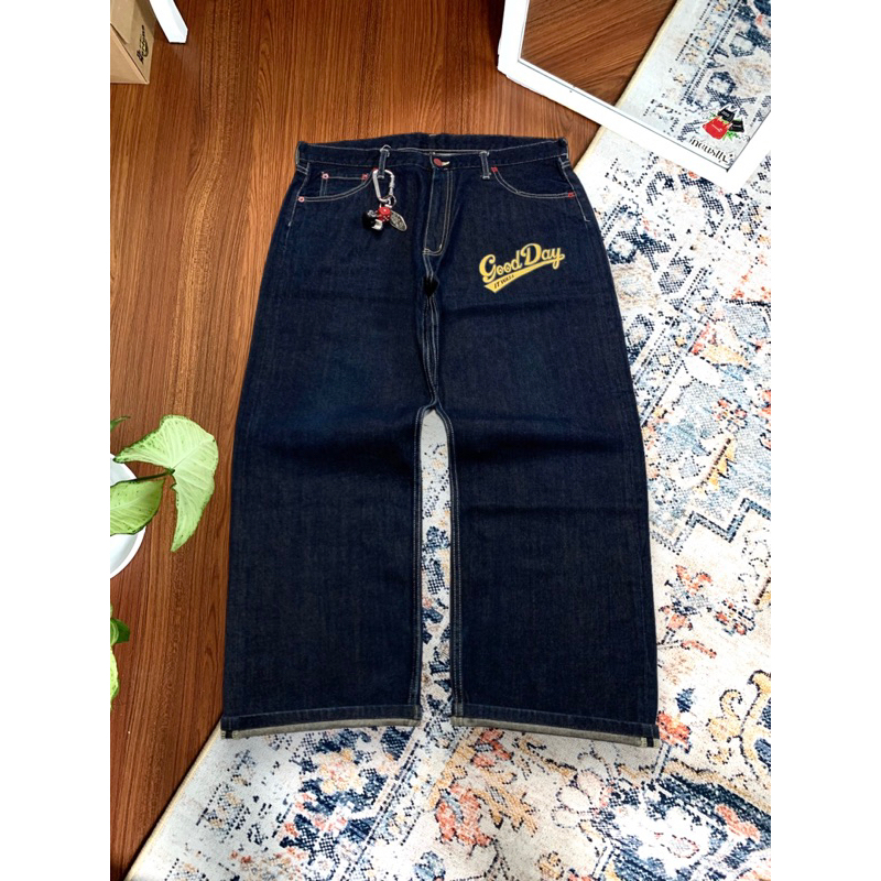 Y2K Swagger Deep Blue Indigo Raw Denim