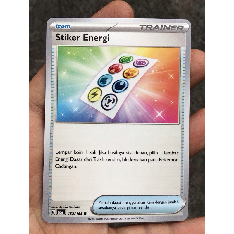 KARTU POKEMON STIKER ENERGI