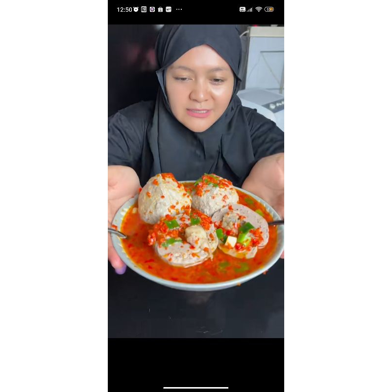 

Baso ikan tenggiri Sinar Bahari Asli Bandung - Baso Jumbo isi Jando