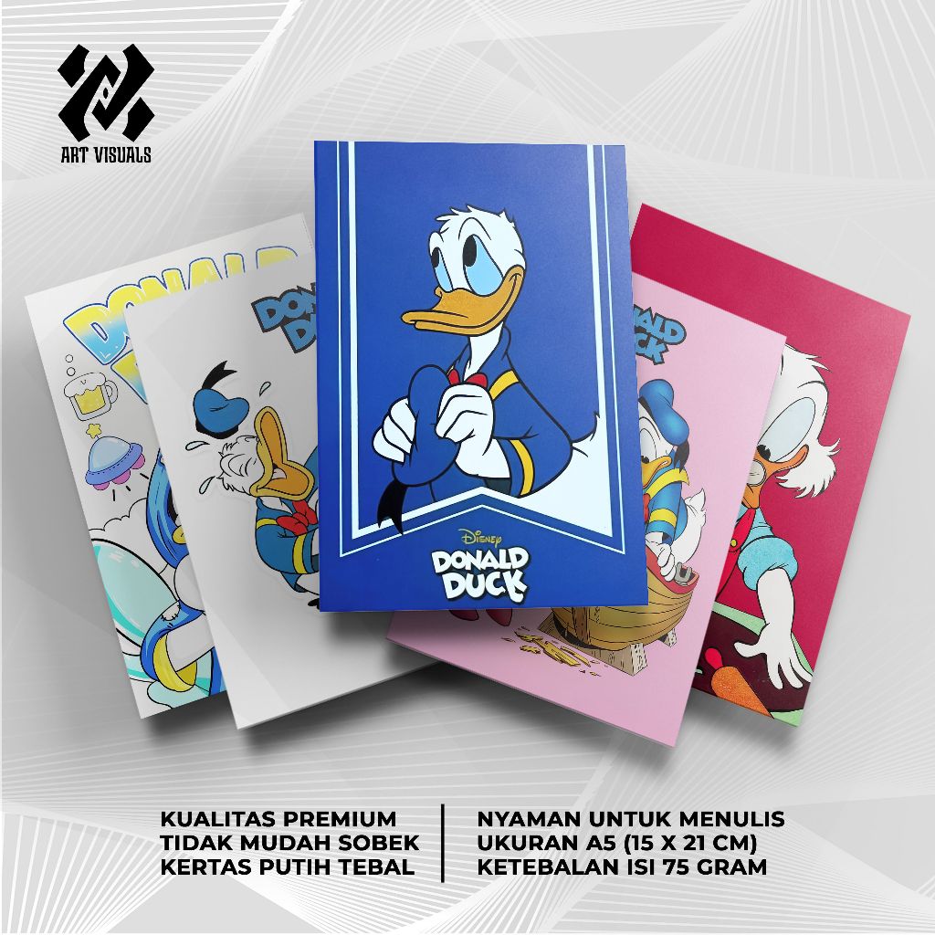 

Buku Tulis Custom Tema Kartun Donald Duck Terlengkap Termurah Model Bebas Pilih Foto / Buku Tulis Sekolah / Buku Catatan